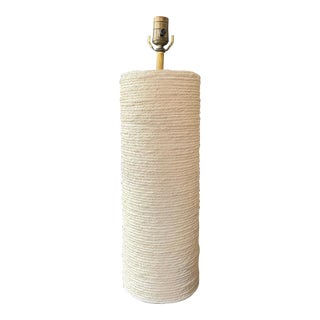 Late 20th Century Textured Coiled Lamp For Sale