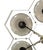 Not Yet Made - Made To Order 21st Century Hive Satin Nickel Smoky Bubbles Murano Flush Mount by Fabio LTD For Sale - Image 5 of 7
