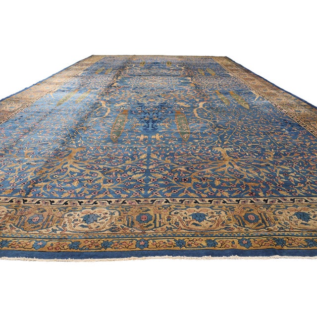 Traditional Late 19th Century Indian Agra Rug, 11'06 X 23'01 For Sale - Image 3 of 10