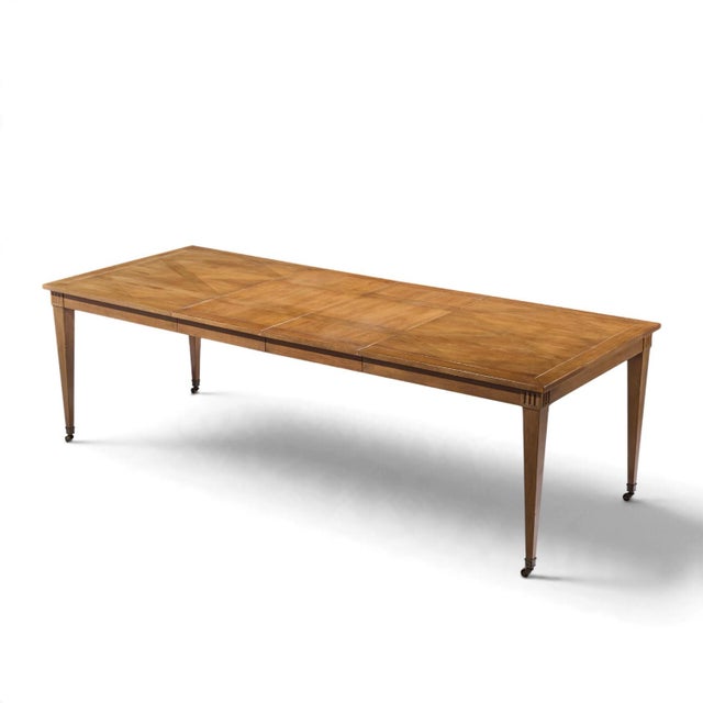 Baker Furniture French Regency Expanding Dining Table With 2 Leaves For Sale - Image 13 of 14