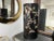 Italian Glazed Terracotta Umbrella Stand. Offered is a most unusual Italian black glazed terracotta umbrella stand or cane...
