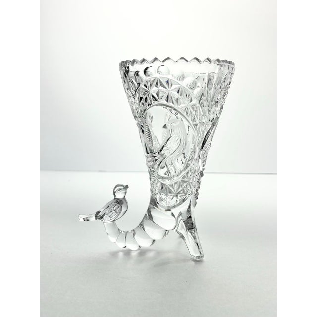 Transparent 1990s Hofbauer “Byrdes” Crystal Dinnerware Serving Hostess & Decor Set - 5-Piece For Sale - Image 8 of 11
