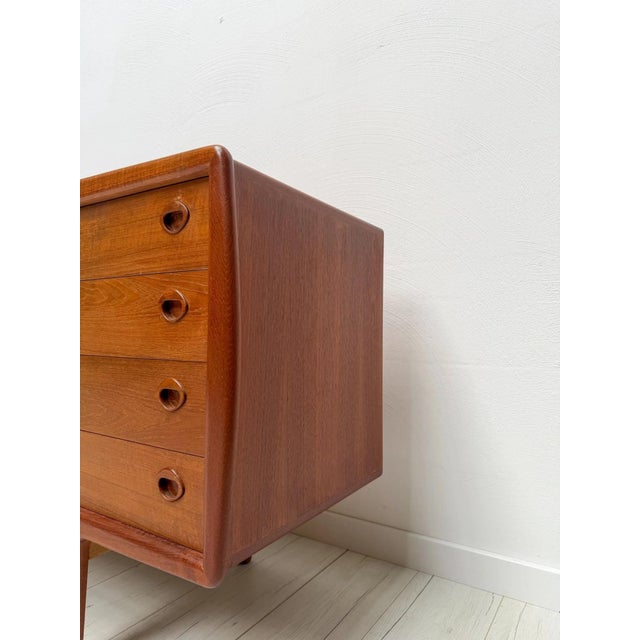 Brown Large Vintage Danish Teak Sideboard by H.P. Hansen, 1960s For Sale - Image 8 of 17