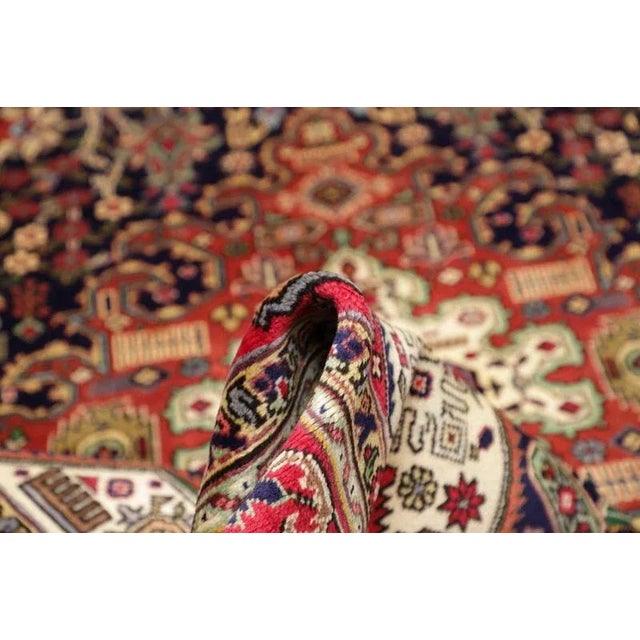 Middle Eastern Hand-Knotted Tabriz Rug For Sale - Image 9 of 11