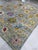 10x14 Gray Hand-Knotted Wool Floral Trelliswork Geometric Modern Carpet Rug For Sale - Image 4 of 5