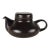 1970s Italian Franco Pozzi Gresline Black Teapot For Sale