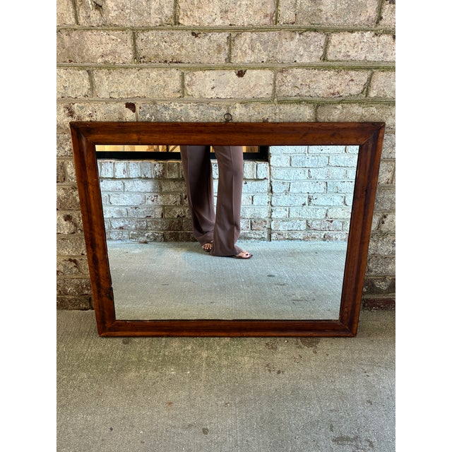 Vintage Wooden Mirror For Sale - Image 4 of 14