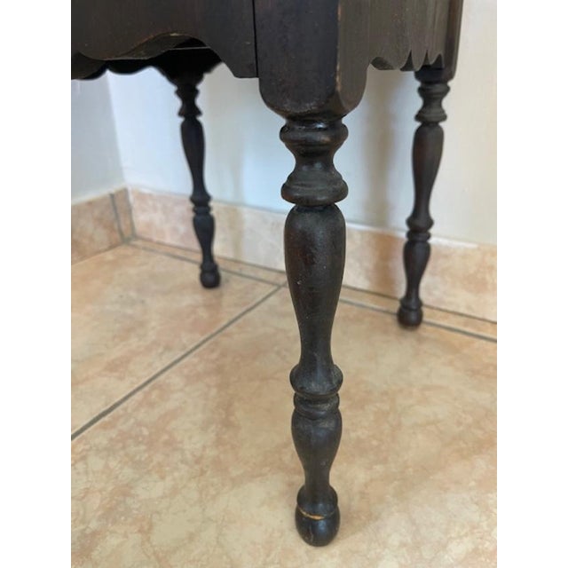 Handcrafted Copper Lined Wood Side Table W Pitcher Space For Sale - Image 12 of 18