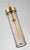 Visual Comfort Liaison Short Pendant in Antiqued Burnished Brass Finish with Crackle Glass Shade. Specifications: O/A...