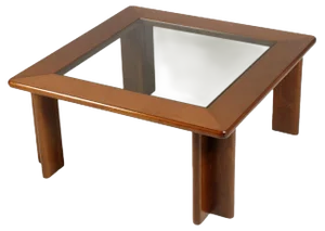 Vintage Coffee Table in Lacquered Walnut