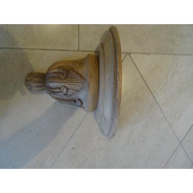 Late 20th Century Carved Wood Wall Bracket For Sale In Los Angeles - Image 6 of 6