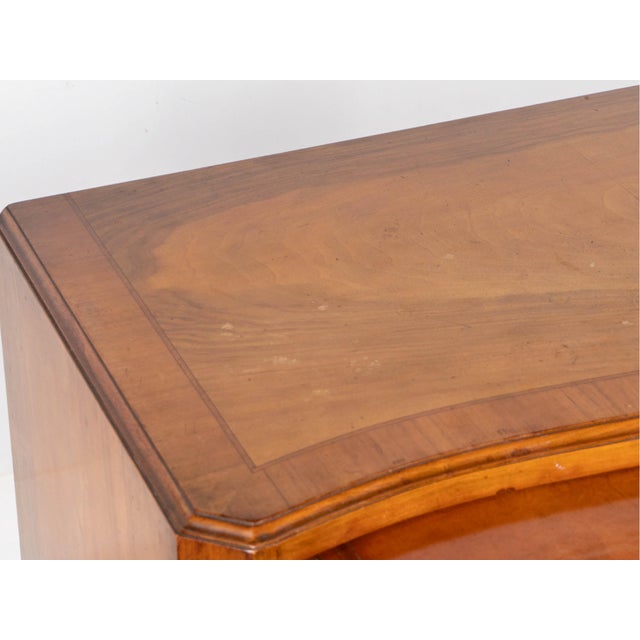 Vintage Chippendale-Style Serpentine Chest With Hidden Writing Drawer, C. 1940s For Sale - Image 11 of 14