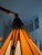 Art Nouveau 1990s Huge Arc Floor Lamp With Tiffany Style Shades 4 Heads For Sale - Image 3 of 10