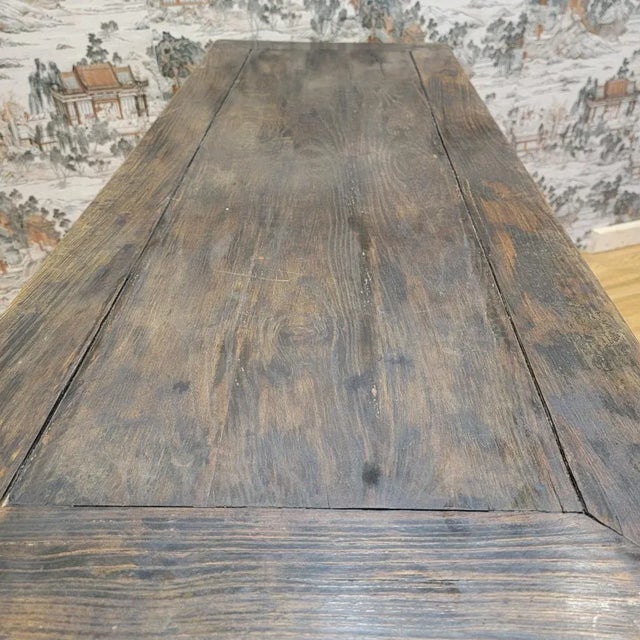Vintage Shanxi Province Elm Altar Table For Sale - Image 9 of 11