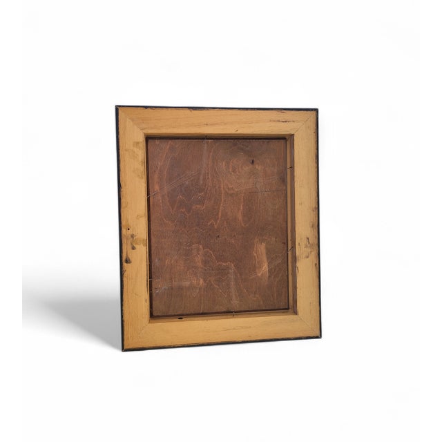 Dutch Artist, Winter Landscape with Windmill and Skaters, Oil on Board, 1950s For Sale - Image 9 of 10