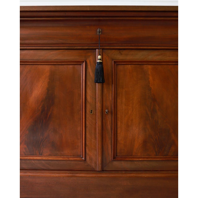 19th C French Louis Philippe Walnut Two Door Buffet, Sideboard, Enfilade For Sale - Image 11 of 14