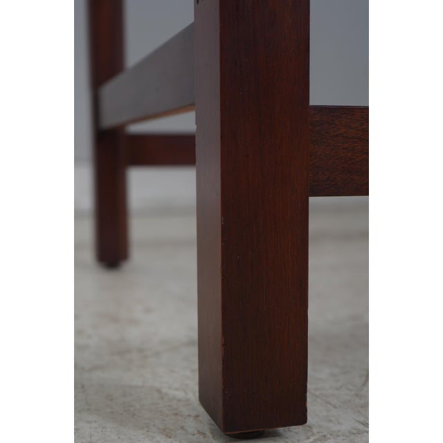 Jofco Mahogany Inlaid Bankers Architects Desk For Sale - Image 13 of 18