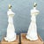 Mid 20th Century Mid 20th Century Hollywood Regency John Dickinson-Style Draped and Knotted Plaster Table Lamps - A Pair For Sale - Image 5 of 8