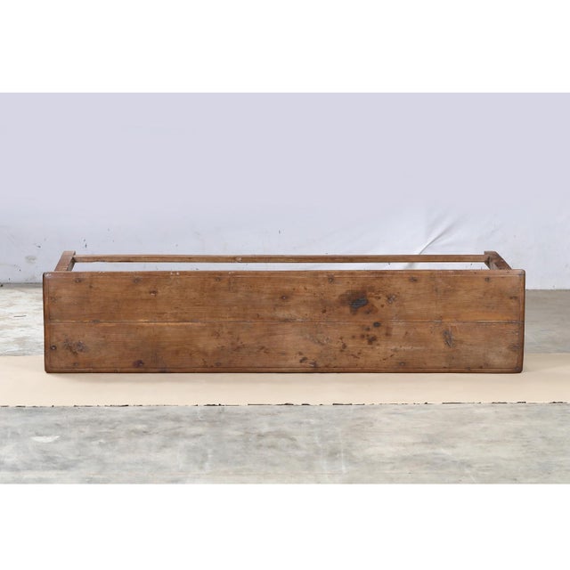 1950s Vintage Indian Teakwood Bench For Sale - Image 5 of 7
