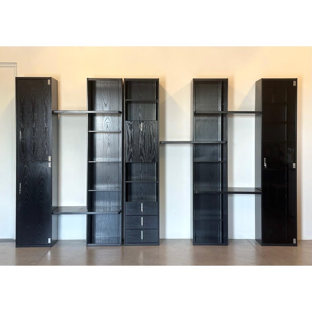 Mid-Century Modern Modular Bookcase by Vittorio Introini for Saporiti, 1970s For Sale - Image 3 of 13