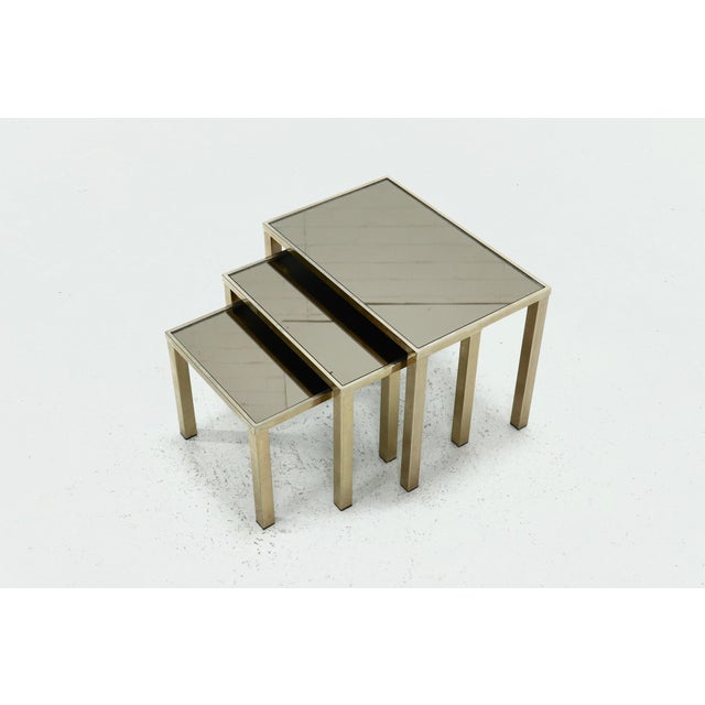 Nesting Tables in 23k Gold Plating from Belgo Chrom, 1970s For Sale - Image 6 of 9
