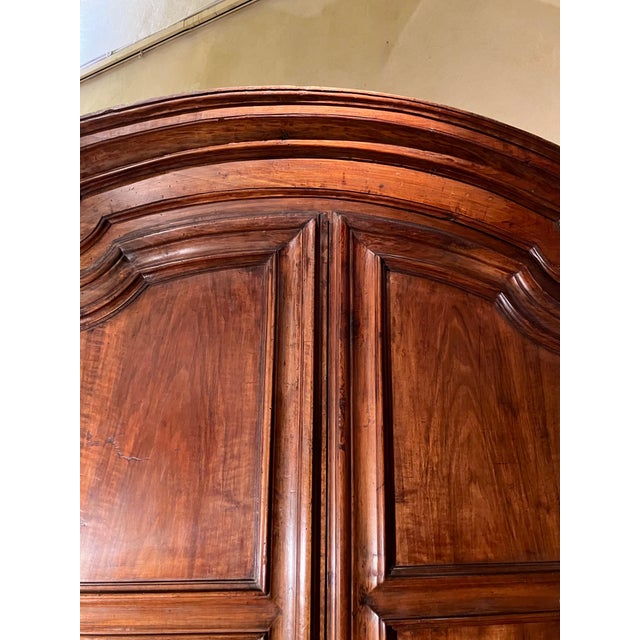 Wood 18th Century Italian Piedmontese Walnut Wardrobe For Sale - Image 7 of 13