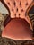 19th Century Louis-Philippe Style Armchairs and Pouf in Pink Velvet, Set of 3 For Sale - Image 6 of 12