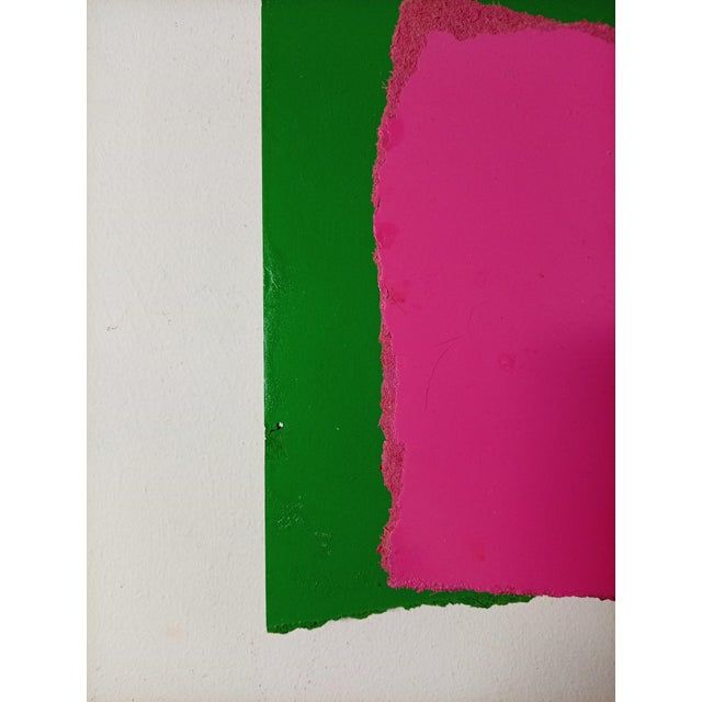 Dark Green Contemporary Abstract Aerosol on Assembled Masonite (Isorel) "Untitled 158" by Andre Debono For Sale - Image 8 of 9