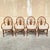 Hollywood Regency Vintage Hollywood Regency Bentwood Rattan Fan Back Dining Chairs - Set of 4 For Sale - Image 3 of 12