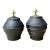 Vintage Greek Painted Terracotta Lamps - A Pair For Sale