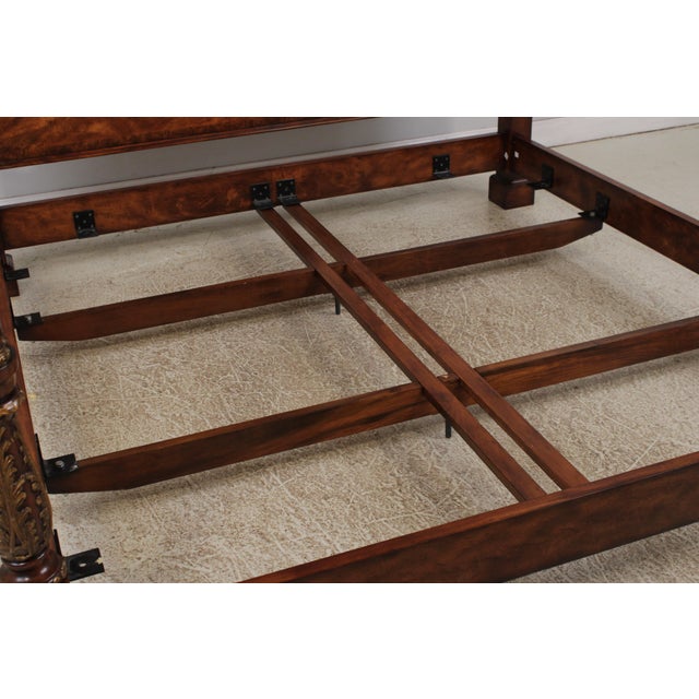 Theodore Alexander Althorp Collection Mahogany King Size Canopy Bed For Sale - Image 12 of 18
