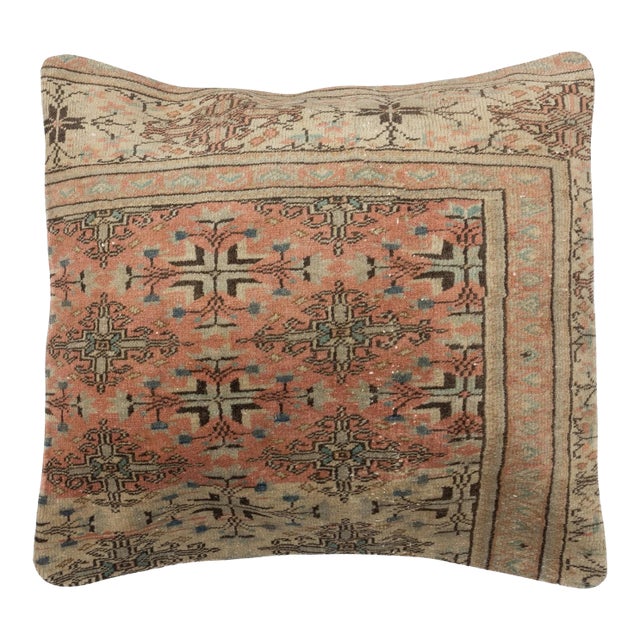 24"x24" Traditional Cushion Cover. Handmade Rug Pillow. Vintage Throw Pillow For Sale