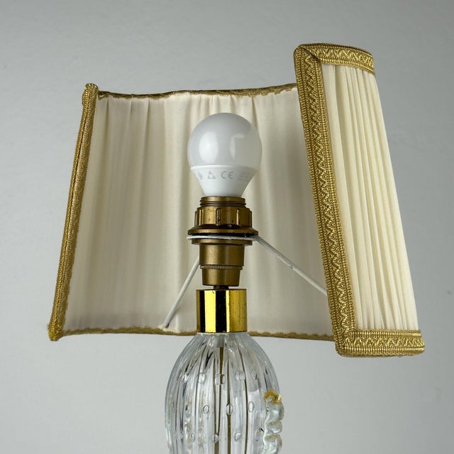 Murano Glass Table Lamp from Barovier and Toso, Italy, 1980s For Sale - Image 12 of 18