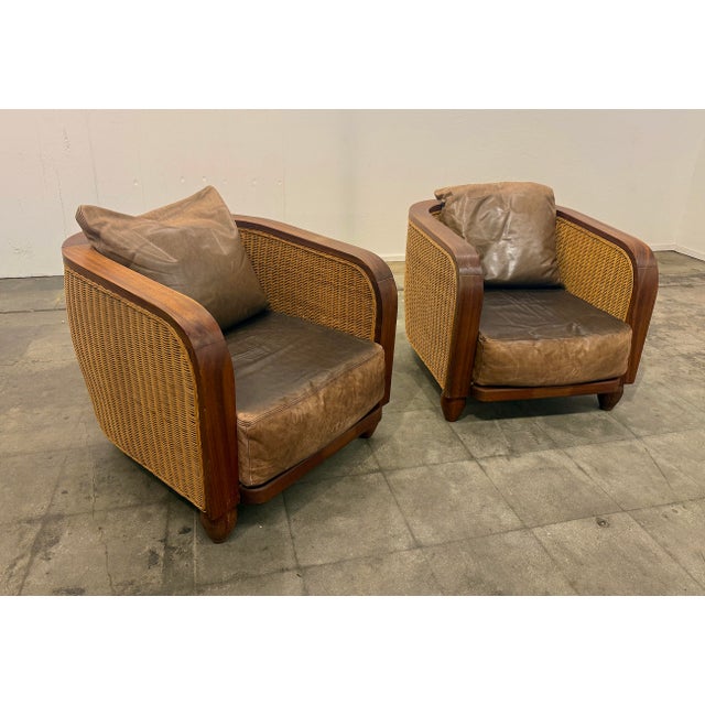 Pair of Art Deco Lounge Chairs, France 1920 For Sale In Los Angeles - Image 6 of 10