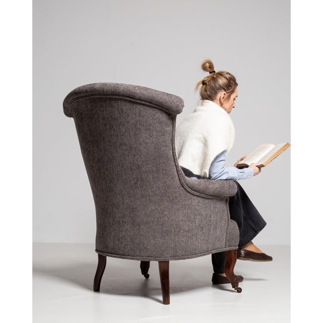 Napoleon III Upholstered Armchair, Second Empire Style, France, Circa 1880 For Sale - Image 9 of 16