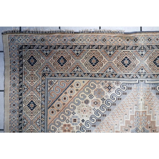 1950s, Vintage Caucasian Shirvan Kilim 4.5' X 5.2' For Sale - Image 14 of 14
