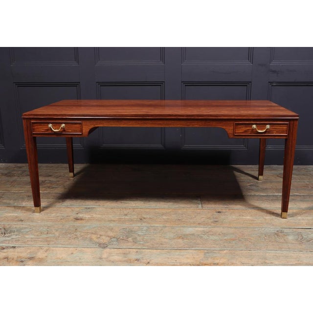 Brown Mid-Century Coffee Table by Fritz Henningson, 1950s For Sale - Image 8 of 14