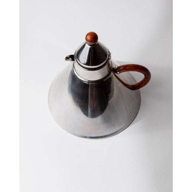 Brown Vintage Stainless Steel Kettle, 1980s For Sale - Image 8 of 11