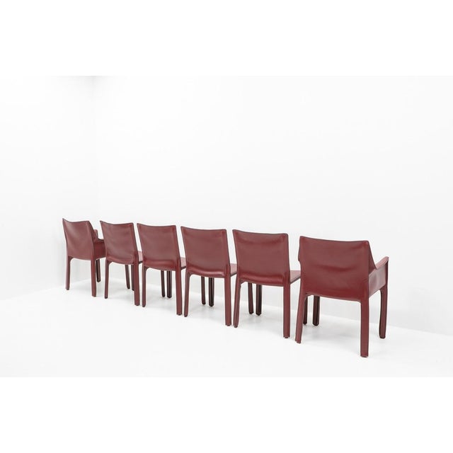 Metal Cab Chairs by Mario Bellini for Cassina, 1990s, Set of 6 For Sale - Image 7 of 18