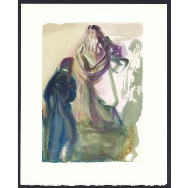 Original engraving from Salvador Dalí’s "The Divine Comedy" published by Editions d’Art Les Heures Claires, Paris, in...