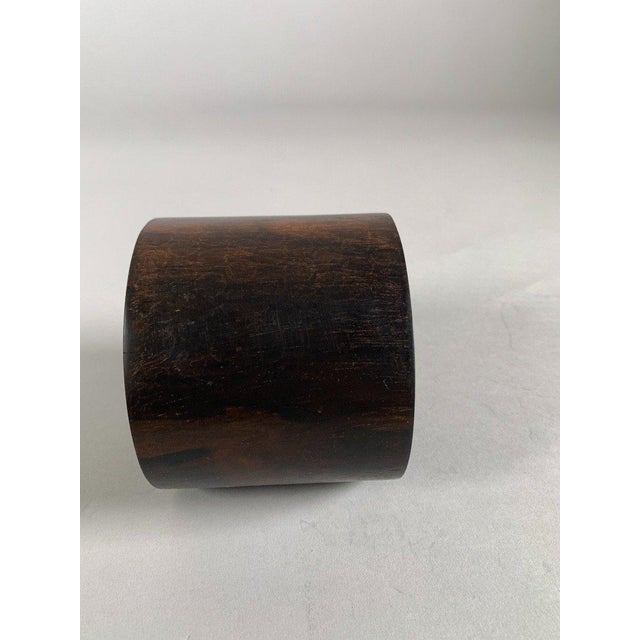 "Bitong" Chinese Brush Pot, 19th Century, Zitan Wood For Sale - Image 11 of 12