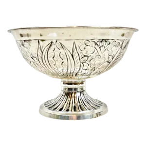 Vintage Silver Colored Metal Compote