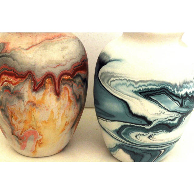 1970s Nemadji Vases Grouping for Color and Mid-Century American Aesthetics – 7" For Sale - Image 5 of 17