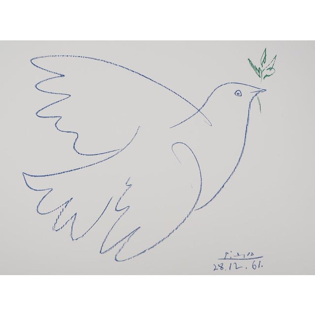 Pablo Picasso (1881-1973) (after) The Dove of Peace Color lithograph after a drawing by the artist Signed in the plate On...