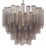 Murano Gray Glass Tronchi Chandelier, 1990s For Sale