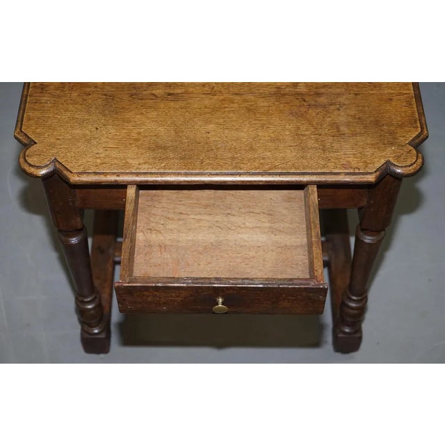 18th Century Dutch Oak Side Table For Sale - Image 16 of 18