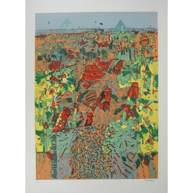 Jean-Pierre Vielfaure: Chaos, Lithograph For Sale - Image 9 of 9