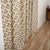 Colored Linen Block Print Ring Curtain Semi-Sheer Window Panel for Home Décor Size-54"Wx24"L, Bel Patr For Sale - Image 6 of 7
