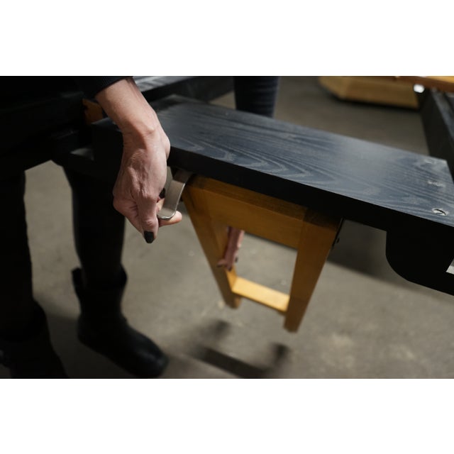 1950s Michael Taylor for Baker Walnut Extension Dining Table Far East Collection For Sale - Image 9 of 18