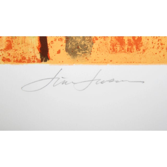 Artist: Jim Jonson, American (1928 - ) Title: Woman Seated On Stool Year: 1979 Medium: Lithograph, signed and numbered in...